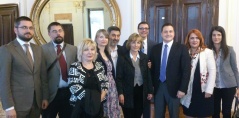 27 May 2015  The delegation of the European Integration Committee in visit to the Croatian Parliament